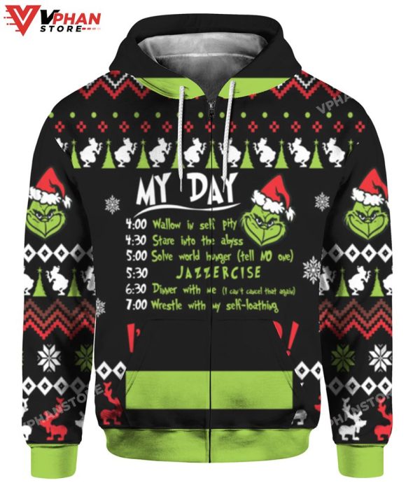 My Day Im Booked Christmas Sweater, Basic Retro Sweater