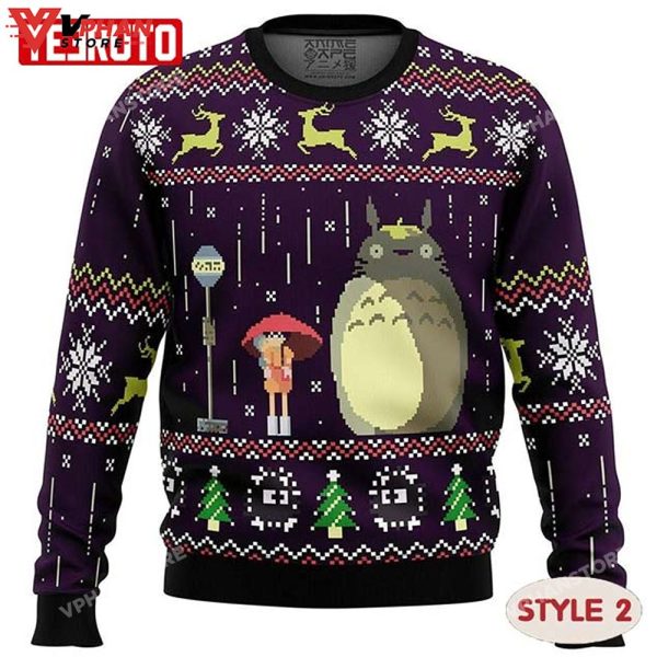 My Neighbor Is Totoro Anime Christmas Ugly Sweater