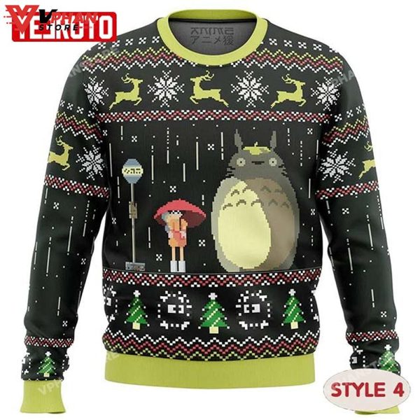 My Neighbor Is Totoro Anime Christmas Ugly Sweater