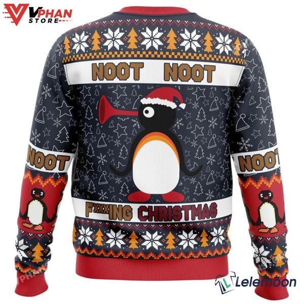 Noot Pingu Fking Christmas Ugly Sweater, Vintage Cute Gift