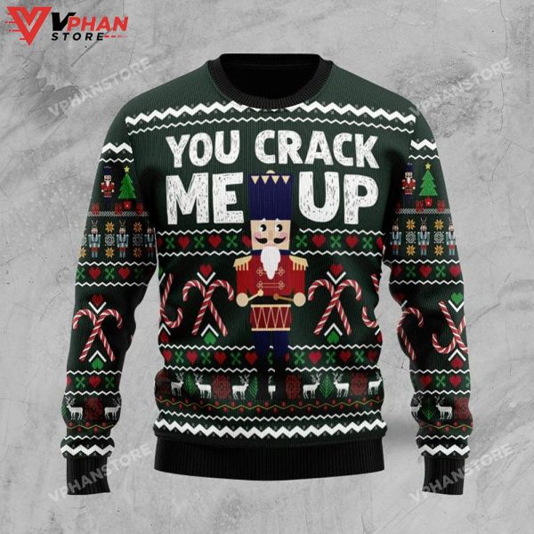 Nutcracker You Crack Me Up Ugly Christmas Sweater All Over Printed