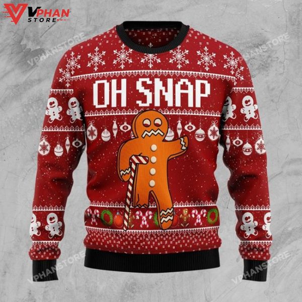 Oh Snap Ugly Christmas Sweater All Over Printed