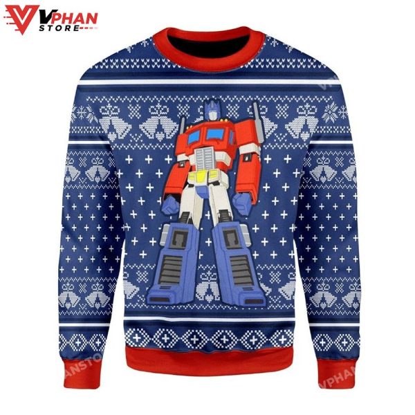 Optimus Prime Ugly Christmas Sweater All Over Printed