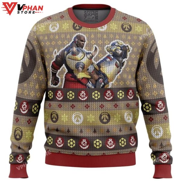 Overwatch Doomfist Ugly Christmas Sweater All Over Printed