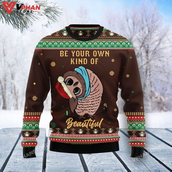 Owl Beautiful Ugly Christmas Sweater All Over Printed