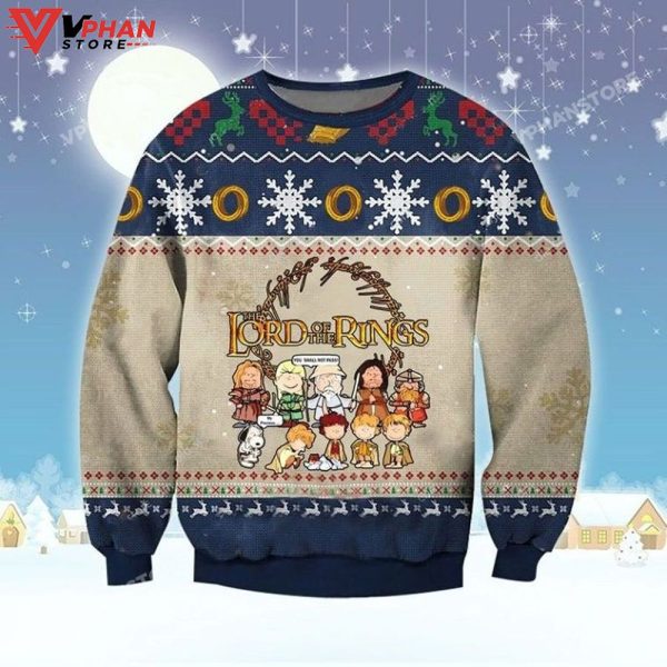 Peanuts Movie With Lotr Second Breakfast Club Christmas Sweater