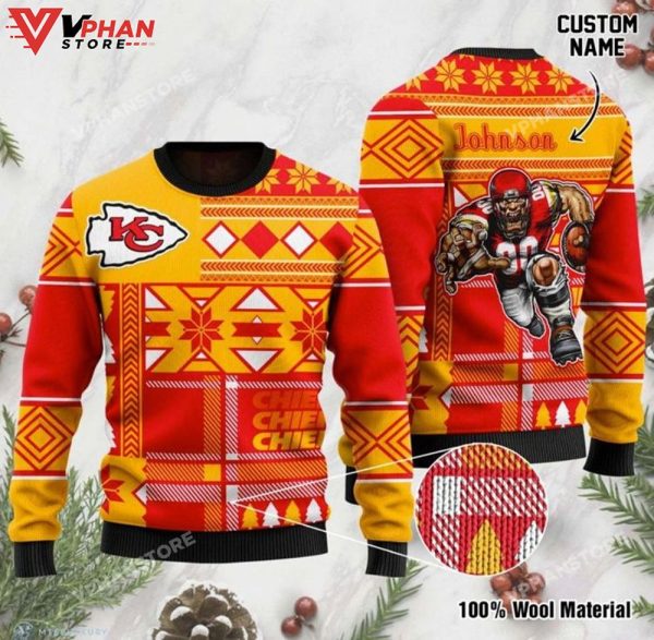 Personalized Kansas City Chiefs Ugly Christmas Sweater