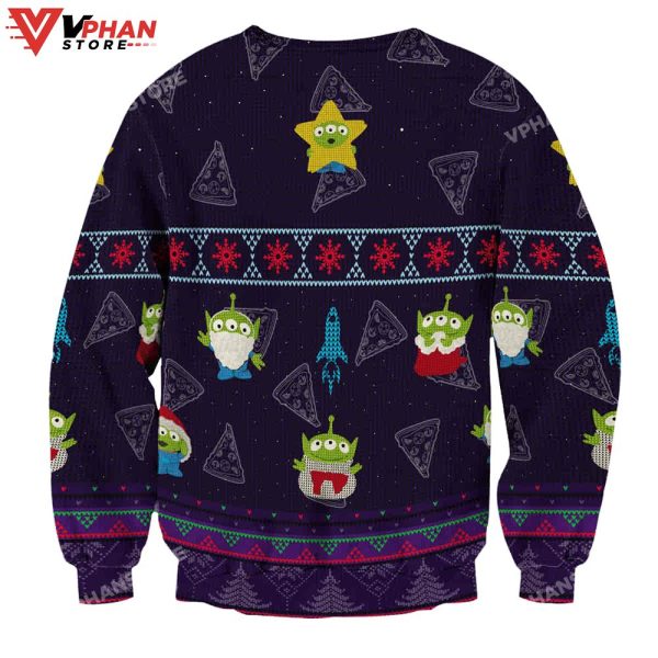 Pizza Planet Ugly Christmas Sweater Wool Knitted Sweater