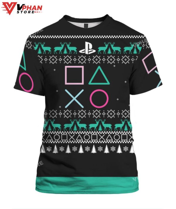 Play Station Christmas Sweater, Classic Vintage Costume