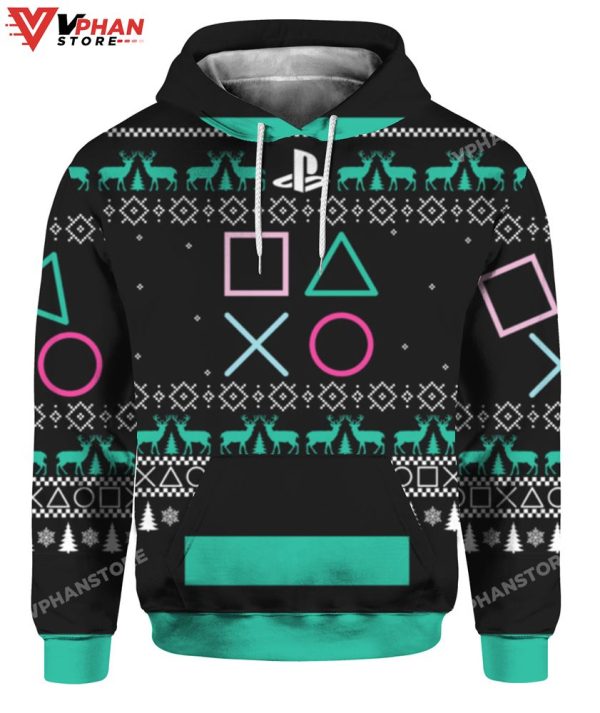 Play Station Christmas Sweater, Classic Vintage Costume