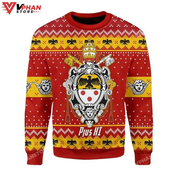 Pope Pius XI Coat Of Arms 3D Sweater, Christmas Sweater