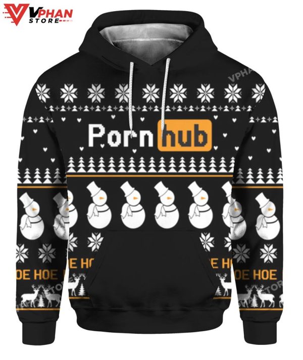 Pornhub Christmas Sweater, Meme Funny Costume