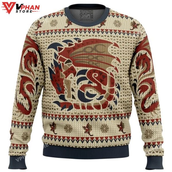 Rathalos Monster Hunter 3D Sweater, Ugly Christmas Sweater