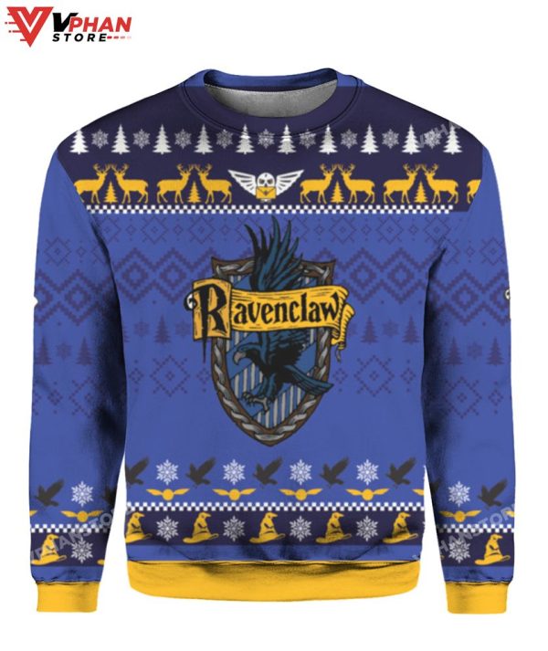 Ravenclaw Christmas Retro Sweater, Horror Vintage Gift