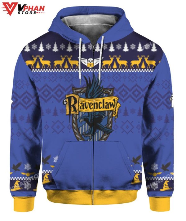 Ravenclaw Christmas Retro Sweater, Horror Vintage Gift