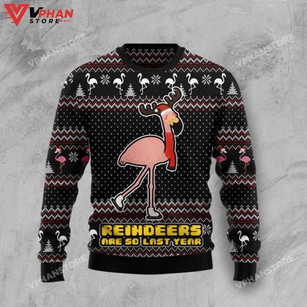 Reindeers Are So Last Year All Over Printed Christmas Sweater