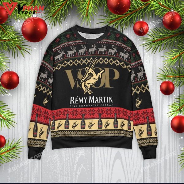 Remy Martin Vsop Christmas Sweater, Vintage Christmas Gift