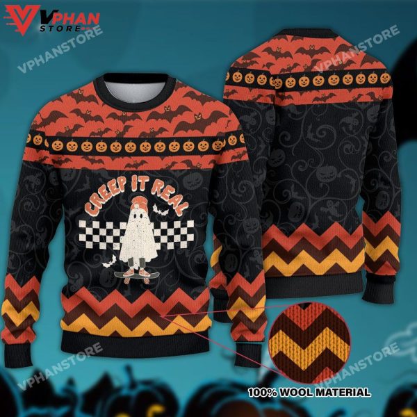 Retro Halloween Comfort Colors Ugly Sweater