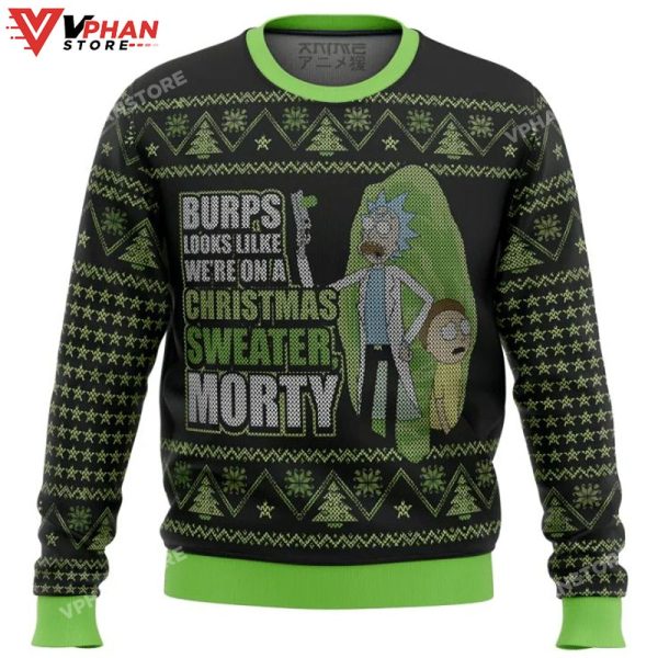 Rick And Morty We’re In A Xmas Ugly Christmas Sweater