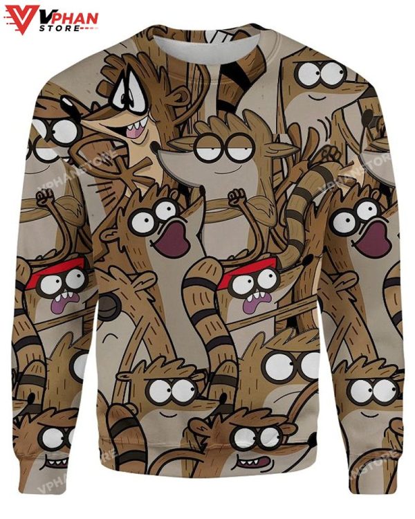 Rigby All Over Printed Sweater, Ugly Christmas Sweater