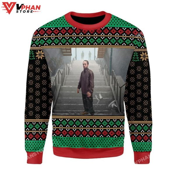 Robert Pattinson Kitchen All Over Printed Sweater, Ugly Sweater