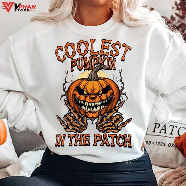 Rocker Hand Sign Rock Skeleton Retro Halloween Men Women T-Shirt