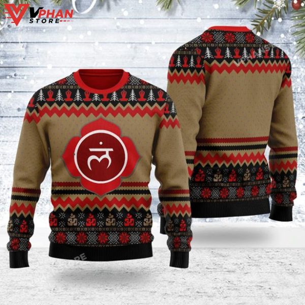 Root Chakra 3D Sweater, Ugly Christmas Sweater