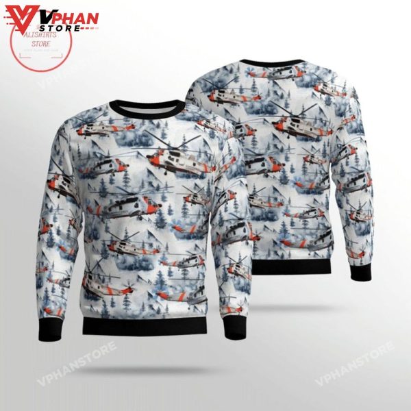 Royal Norwegian Air Force Sea King Christmas Sweater