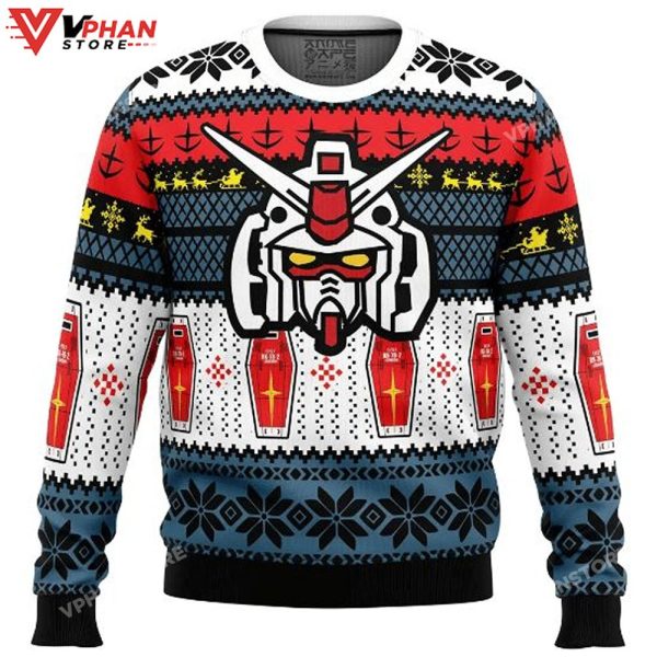 Rx Gundam Xmas Wool Knitted Ugly Sweater