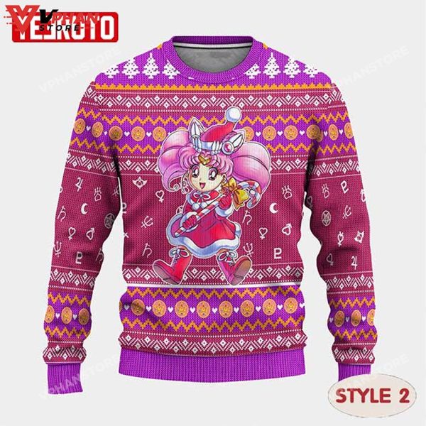 Sailor Moon Cute Manga Anime Christmas Ugly Sweater