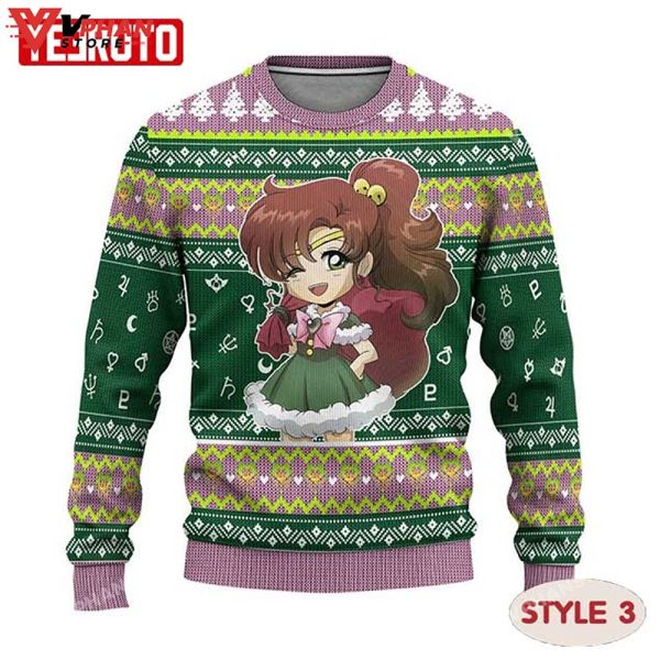 Sailor Moon Cute Manga Anime Christmas Ugly Sweater