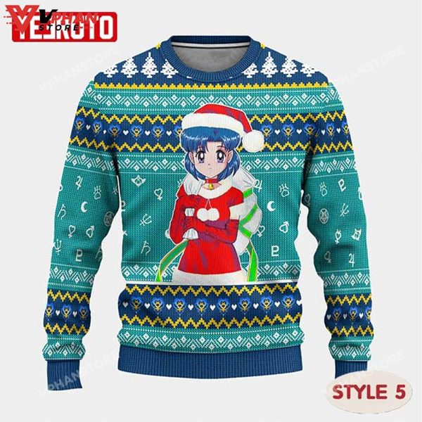 Sailor Moon Cute Manga Anime Christmas Ugly Sweater