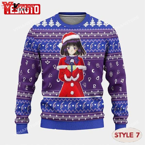 Sailor Moon Cute Manga Anime Christmas Ugly Sweater