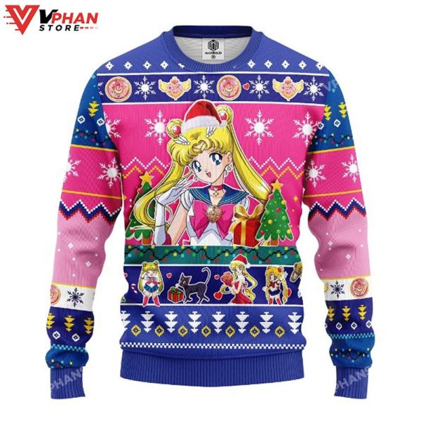 Sailor Moon Merry Xmas Ugly Christmas Sweater