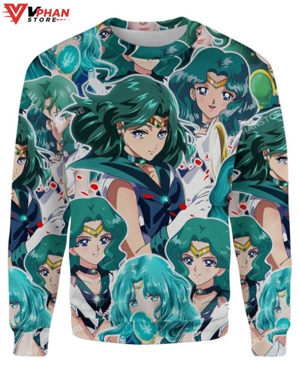 Sailor Neptune 3D Sweater, Ugly Christmas Sweater