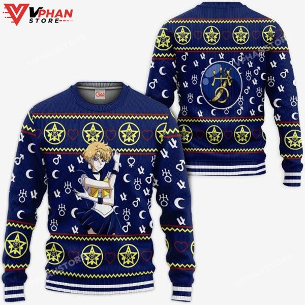 Sailor Uranus Ugly Christmas Sailor Moon Anime Christmas Sweater