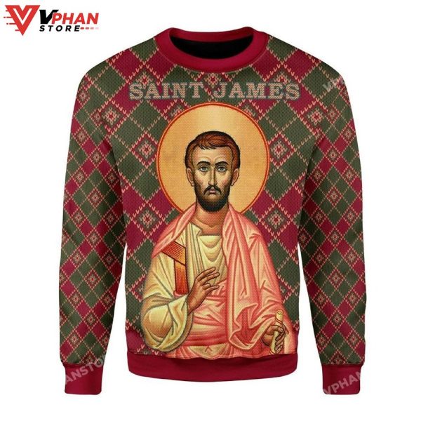 Saint James The Less 3D Sweater, Ugly Christmas Sweater