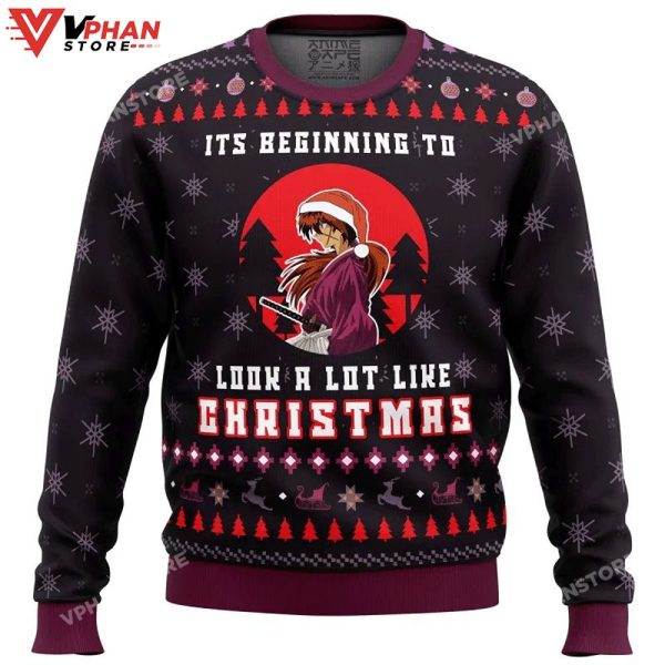 Samurai X Its Beginning To Look A Lot Like Christmas 3D Sweater