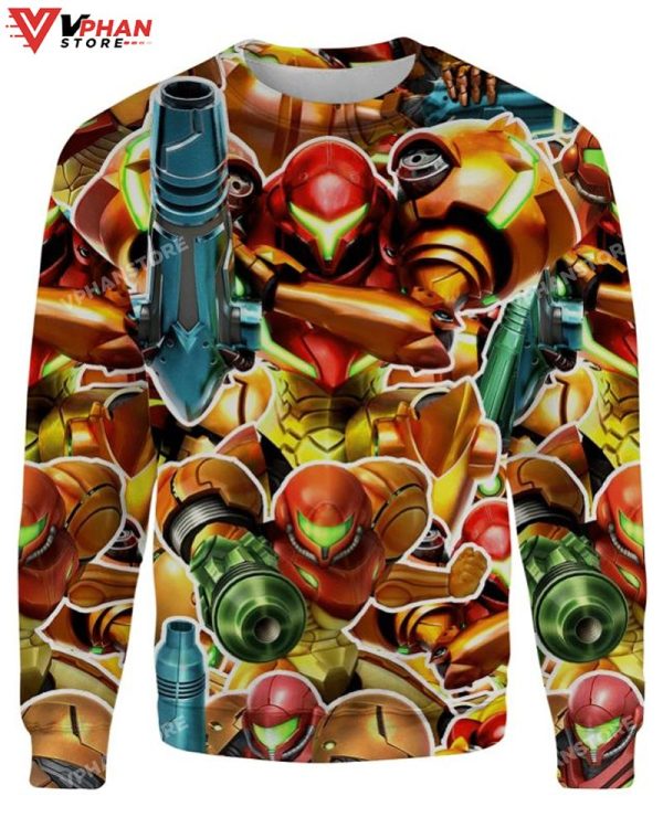 Samus 3D Sweater, Ugly Christmas Sweater