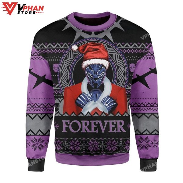 Santa Black Panther Wankada Ugly Christmas Sweater