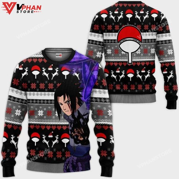 Sasuke Susanoo Anime Ugly Christmas Knitted Sweater