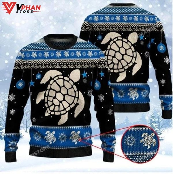 Sea Turtle Winter Christmas, Ugly Christmas Sweater