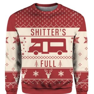 Shitter's Full Christmas Sweater, Vintage Christmas Gift