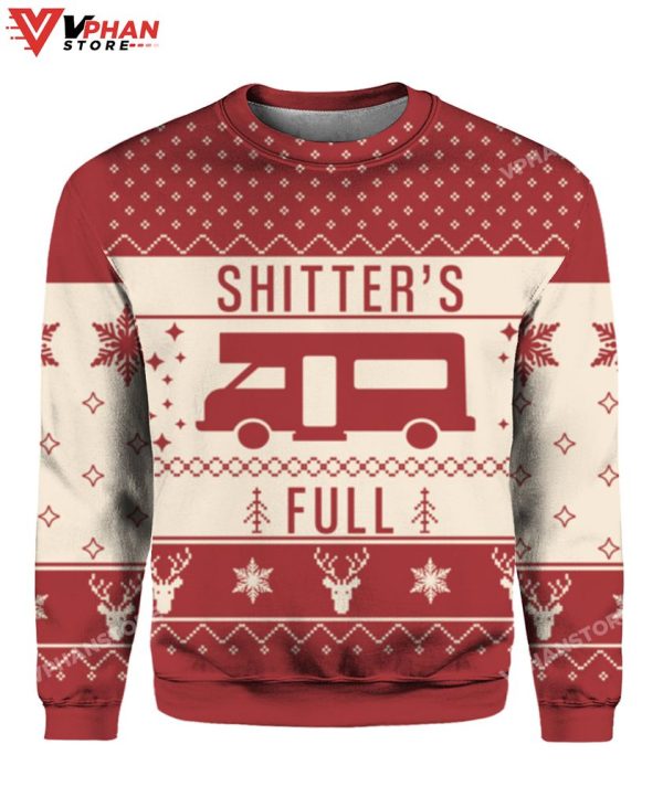 Shitter’s Full Christmas Sweater, Vintage Christmas Gift