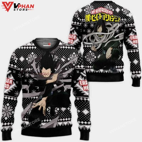 Shouta Aizawa Anime My Hero Academia Xmas Ugly Christmas Sweater