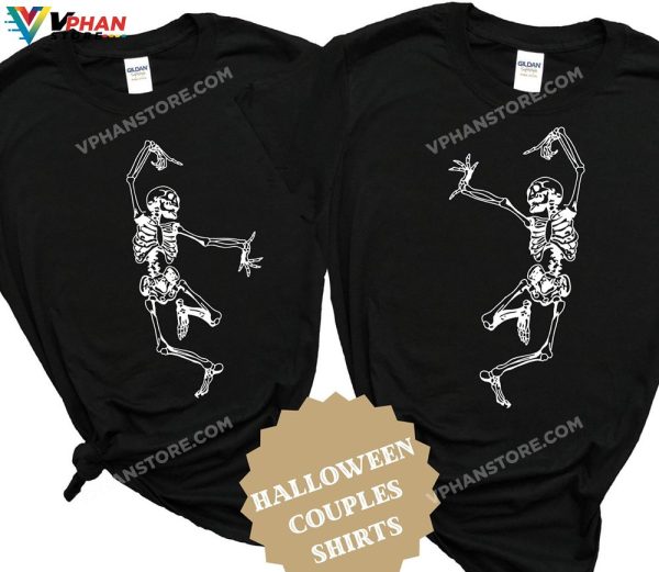 Skeleton Dancing Couples Halloween Costumes