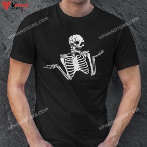 Skeleton Whatever Funny Halloween Costume Skull Bones T Shirt 1