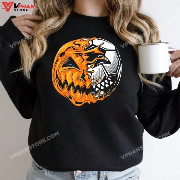 Soccer Player Halloween Pumpkin Skeleton Hallows’ Day, Halloween Costume