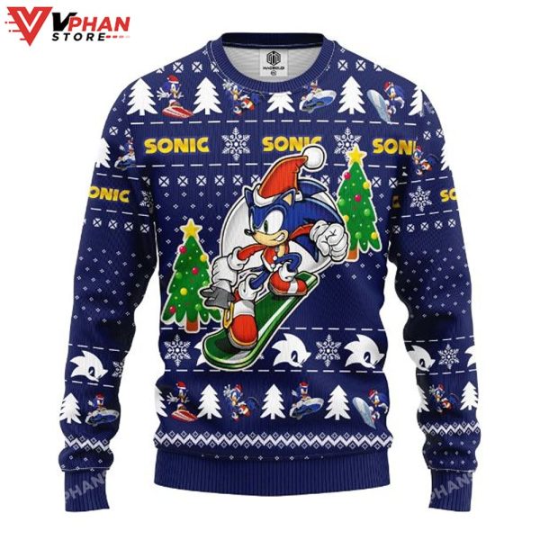 Sonic The Hedgehog Merry Christmas, Ugly Christmas Sweater