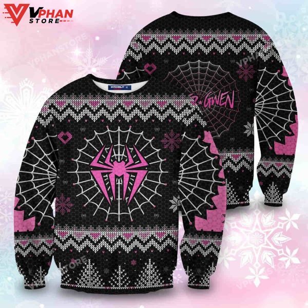 Spider Gwen Wool Knitted Sweater, Marvel Christmas Sweater